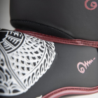 Протектори за крака - 8 WEAPONS Shin Guards Sak Yant Naga - Black/Maroon